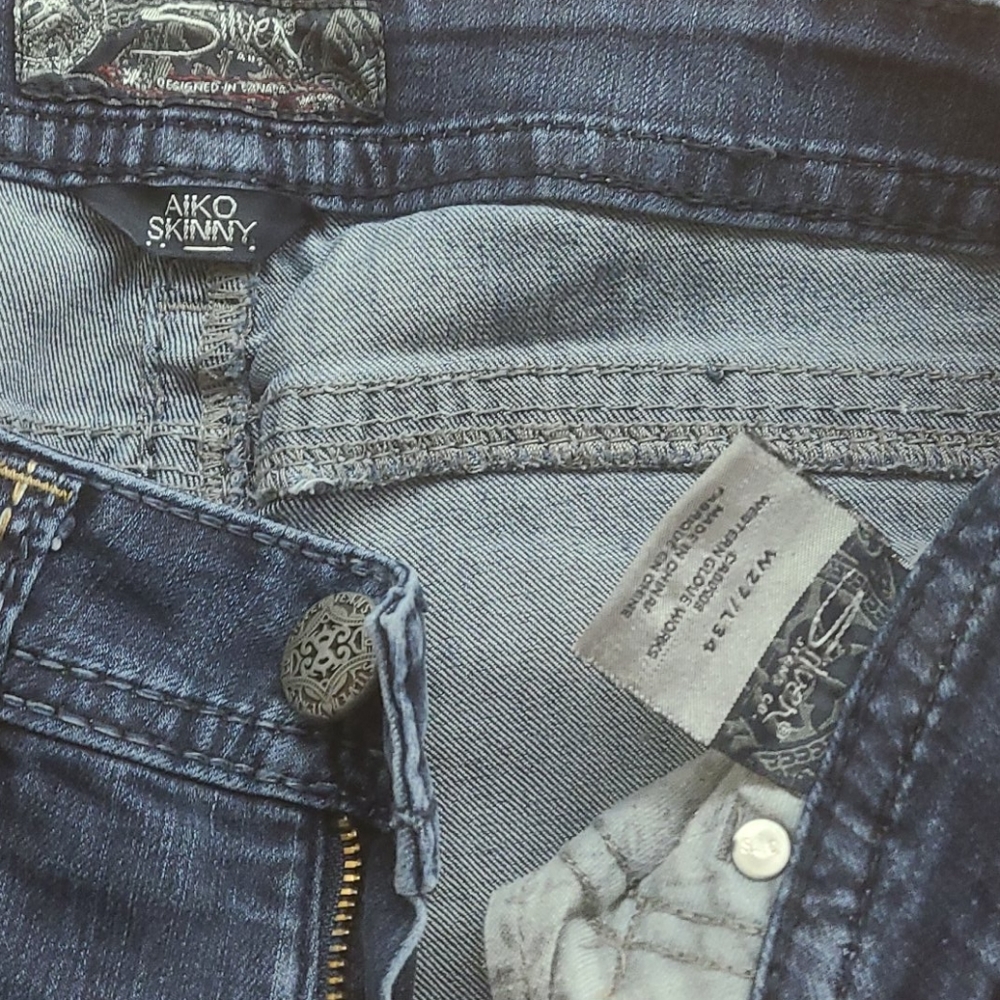 Silver Skinny Jeans 27/34
